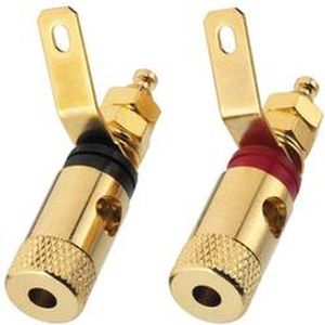 Monacor - LS Aansluitset - Luidsprekeronderdelen - Rood