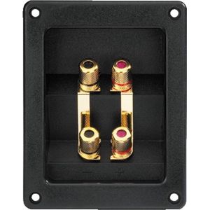 Monacor - ST-400GM - Luidspreker-schroefaansluiting - Bi-Wiring-terminal - Vergulde Contacten