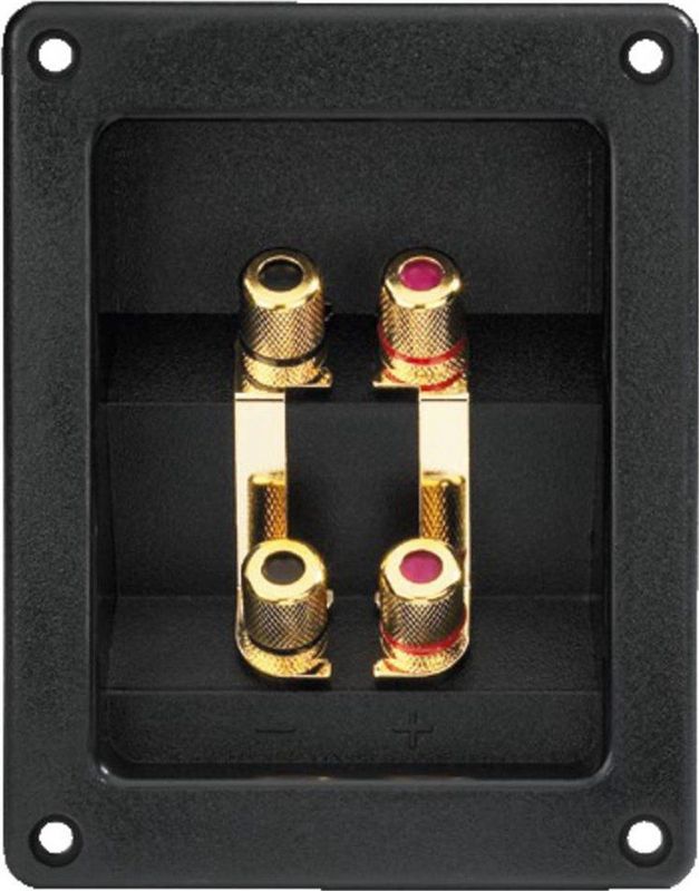 Monacor - ST-400GM - Luidspreker-schroefaansluiting - Bi-Wiring-terminal - Vergulde Contacten