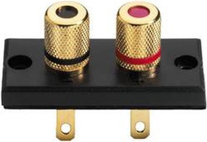 Monacor - ST-925GM - Luidspreker-schroefaansluiting - Vergulde Aansluitingen - 1 stuk