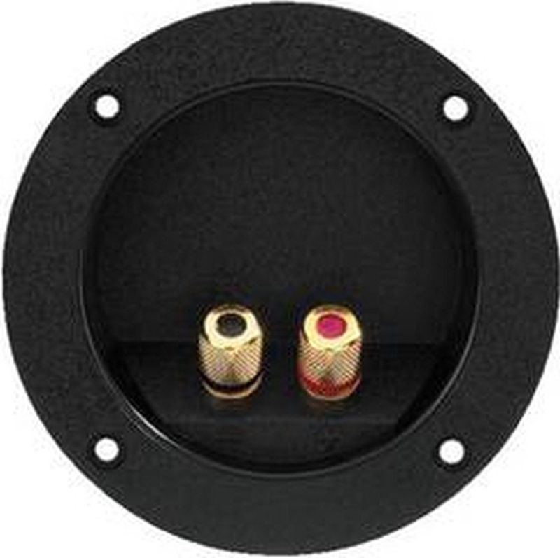 Monacor - ST-960GM - Luidspreker-schroefaansluiting - Rond - Verguld - 1 stuk