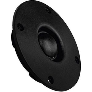 MONACOR DT-107 Hi-Fi Dome Tweeter, Ronde Voor DIY, Krachtige Auto 80 W, 8 Ohm, Zwart