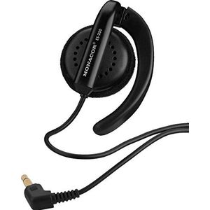 Monacor ES-200 koptelefoon (oorbeugel, oorbeugel, bekabeld, 100-18000 Hz, 1 m, zwart)