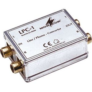 MONACOR LPC-1 Line-Phono-adapter, zilver