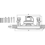 Monacor EDL-26 PA-inbouwluidspreker 10 W 100 V Wit 1 stuk(s)