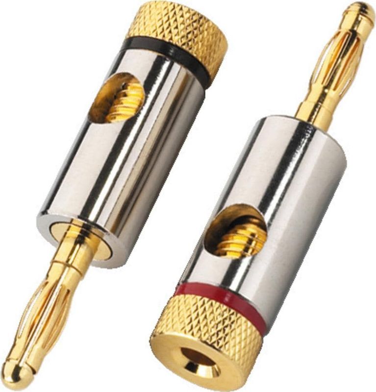 Monacor - LS Bananenstekker - Goud - Audio-aansluitingen