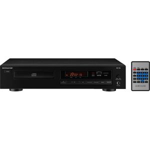 Monacor CD-156 Stereo CD Speler met USB 2.0 Interface, MP3-speler voor Hi-Fi en ELA Inzetstukken, Zwart
