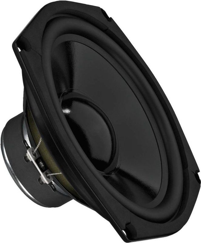 Monacor - HiFi Basluidspreker - Zwart - Ingebouwde Luidsprekers