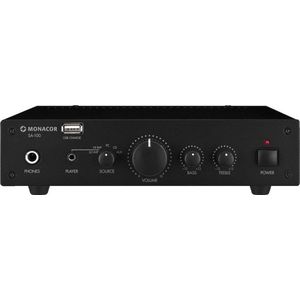 MONACOR SA-100 - Stereo-Versterker - Zwart - Hifi