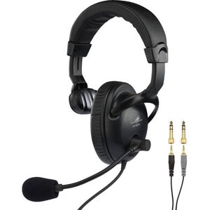 MONACOR BH-009 Professionele Stereo Hoofdtelefoon met Dynamic Strap Microfoon, On-Ear Oortelefoon in zwart
MONACOR BH-009 Professionele Stereo Hoofdtelefoon