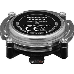 Monacor - AudioExciter/Resonator - Luidspreker - Zwart/Zilver