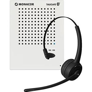 MONACOR TALKSAFE-1 Bluetooth-intercom met 1 Systeemintercom en 1 hoofdtelefoon