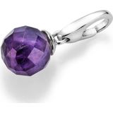 Giorgio Martello Milano - Charm Amethyst Kugel mit Symbolkraft, Silber 925 Charms & Kettenanhänger 1 ct Rosegold Damen (29.74 € / 1 ct)
