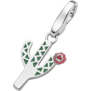 Bedel | charm | sterling zilver | kaktus | karabijn | hanger | kleur | emaille
