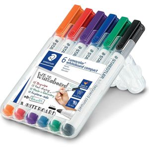 STAEDTLER Lumocolor whiteboard compact - Box 6 st