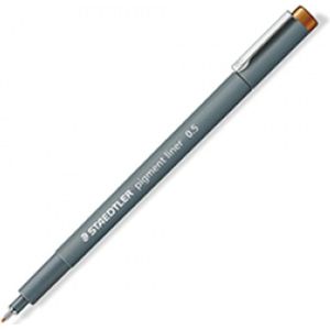 10 x Staedtler Pigment liner 0,5mm hellbraun
