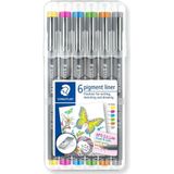 Fineliner staedtler pigment 308 0.3mm 6 st ass