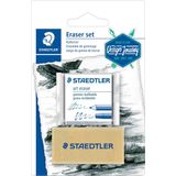 Staedtler set met 2 gommen, op blister - blauw Papier 4007817051610