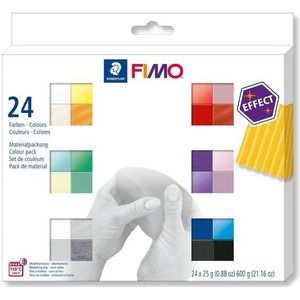 FIMO effect ovenhardende boetseerklei - Colour Pack - 24 st