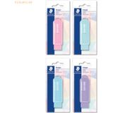 STAEDTLER 525 stuks PSBKPA 525 gum in pastelkleuren met praktische kunststof huls