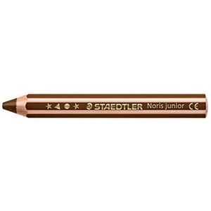 STAEDTLER Noris Junior 140-76 3-in-1 kleurpotlood in bruin, doos van 6