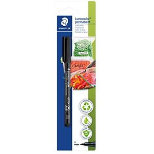 10 x Staedtler Folienschreiber Lumocolor M permanent schwarz Blister