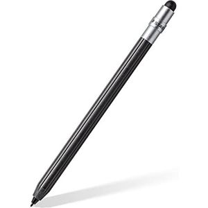 STAEDTLER Noris digital mini 180M 22. 2 in 1 styluspen voor digitaal schrijven en tekenen op EMR en capacitieve touchscreens (ronde vorm, inclusief 5 EMR reservepunten en gereedschap)