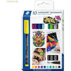 Staedtler Folienschreiber Lumocolor M permanent farbig sortiert VE=10