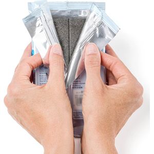16 x Staedtler Modelliermasse FimoAir granite-effect stahlgrau 350g