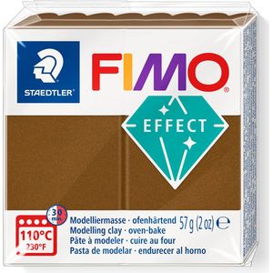 FIMO effect ovenhardende boetseerklei standaard blokje 57 g - metallic antiek brons