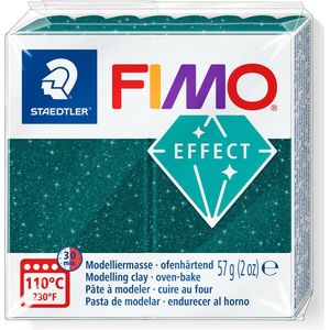 FIMO effect ovenhardende boetseerklei standaard blokje 57 g - galaxy groen