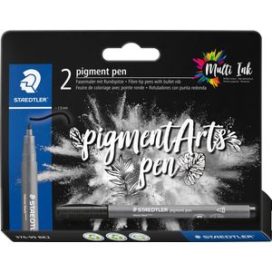 STAEDTLER pigment pen set 2 zwart