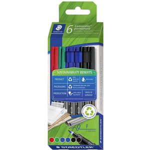 STAEDTLER Lumocolor Folienstifte-Set farbsortiert permanent 6 St.