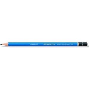 Staedtler Mars Lumograph, B, Blau, Hexagonal, Kunst, Grafische Zeichnung, Hobby, Büro, Schule, Technical drawing, PEFC, 2 mm