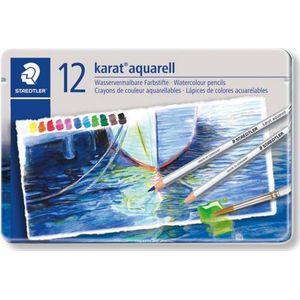 Staedtler, Kleurpotloden, karat aquarell 125 aquarelpotloden (Geassorteerde kleuren, 12 x)