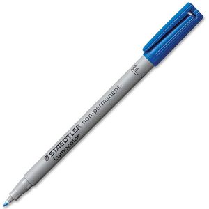 Staedtler Folienschreiber Lumocolor F nonpermanent blau
