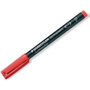 STAEDTLER Lumocolor Folienstifte rot 0,6 mm permanent