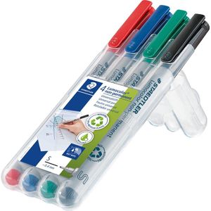 STAEDTLER Lumocolor S non-permanent - Box 4 st