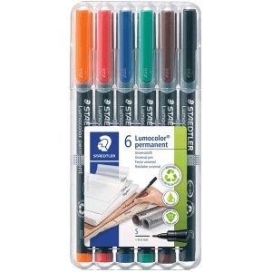 STAEDTLER Lumocolor S Permanent - Box 6 St