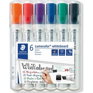 STAEDTLER Whiteboardmarker Lumocolor®, 2-5 mm, 6er Set