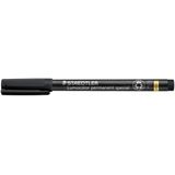 Marker Staedtler Lumocolor 319 F-9 Special 0,6 mm sort permanent nano - (10 stk.)