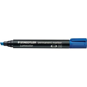 Staedtler Permanentmarker 'Lumocolor 350' blau mit Keilspitze