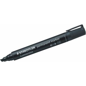 Staedtler Permanentmarker 'Lumocolor 350' schwarz mit Keilspitze
