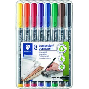 STAEDTLER Lumocolor Folienstifte-Set farbsortiert permanent 8 St.