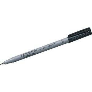10 STAEDTLER Lumocolor Folienstifte schwarz 0,4 mm non-permanent