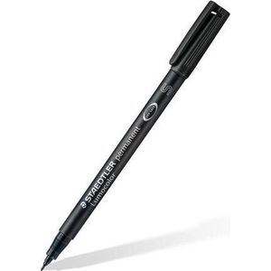 10 STAEDTLER Lumocolor Folienstifte schwarz 0,4 mm permanent