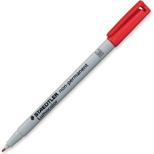 Staedtler - LumoColor 315 viltstift, niet permanent, medium punt, 1 mm, grijs, rood, 10 stuks