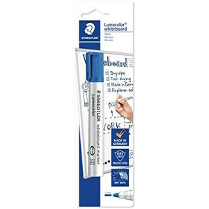 10 x Staedtler Whiteboardmarker Lumocolor Rundspitze blau auf Blisterk