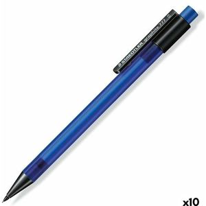STAEDTLER 777 05-3 vulpotlood grafiet gevuld met B-vullingen, stiftdiameter 0,5 mm, schachtkleur: blauw, 10 stuks in kartonnen etui
