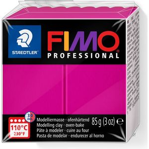 FIMO professional 8004 - ovenhardende, professionele boetseerklei - blok 85 g - Magenta